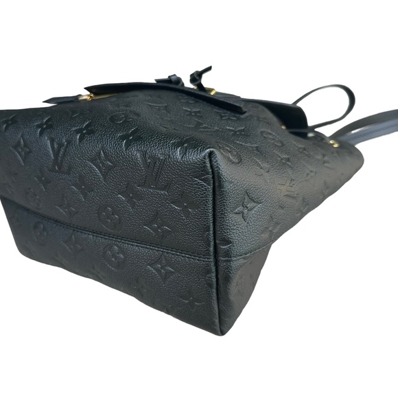 Louis Vuitton Montsouris Backpack NM Monogram Empreinte Leather PM Black - Picture 9 of 11